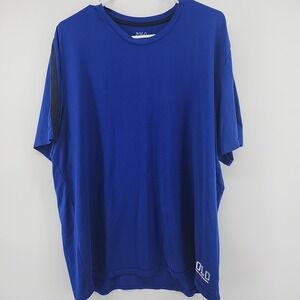 Polo Ralph Lauren T Shirt Mens XL Blue 4D Flex Graphic Tee LARGE Logo